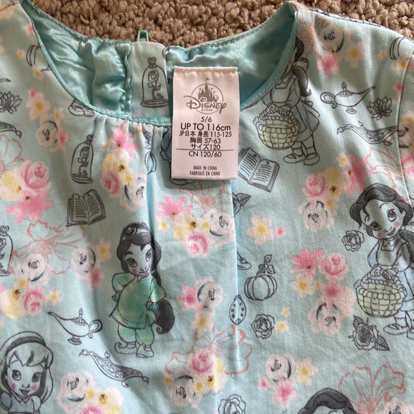 Like New Rare, Aqua, Floral Disney Store Animator’s Collection Princess Dress - Picture 2 of 5